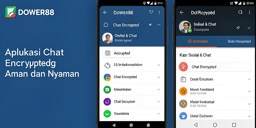 Antarmuka DOWER88 yang modern dan ramah pengguna untuk chat aman.