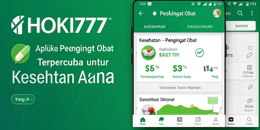 Antarmuka HOKI777 menampilkan pengingat obat yang jelas dan mudah dipahami.