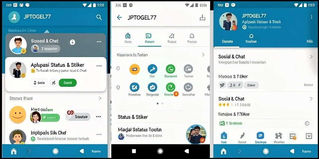 Tampilan antarmuka JPTOGEL77 yang intuitif dan penuh warna.