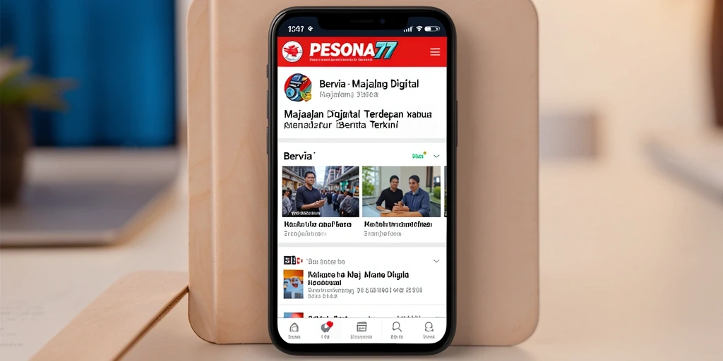 Antarmuka PESONA77 yang menarik dan intuitif.