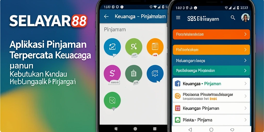 Tampilan aplikasi SELAYAR88 dengan fitur peminjaman yang mudah digunakan.